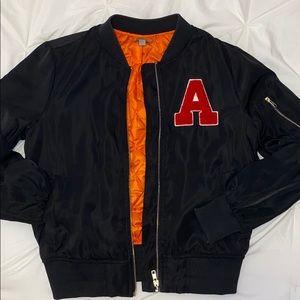 Forever 21 varsity style bomber jacket